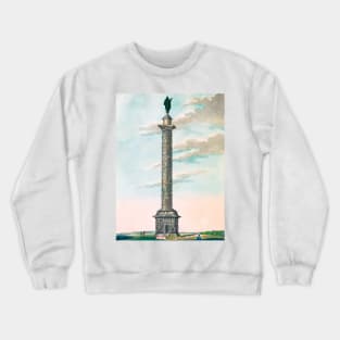 obelisk with statue Crewneck Sweatshirt